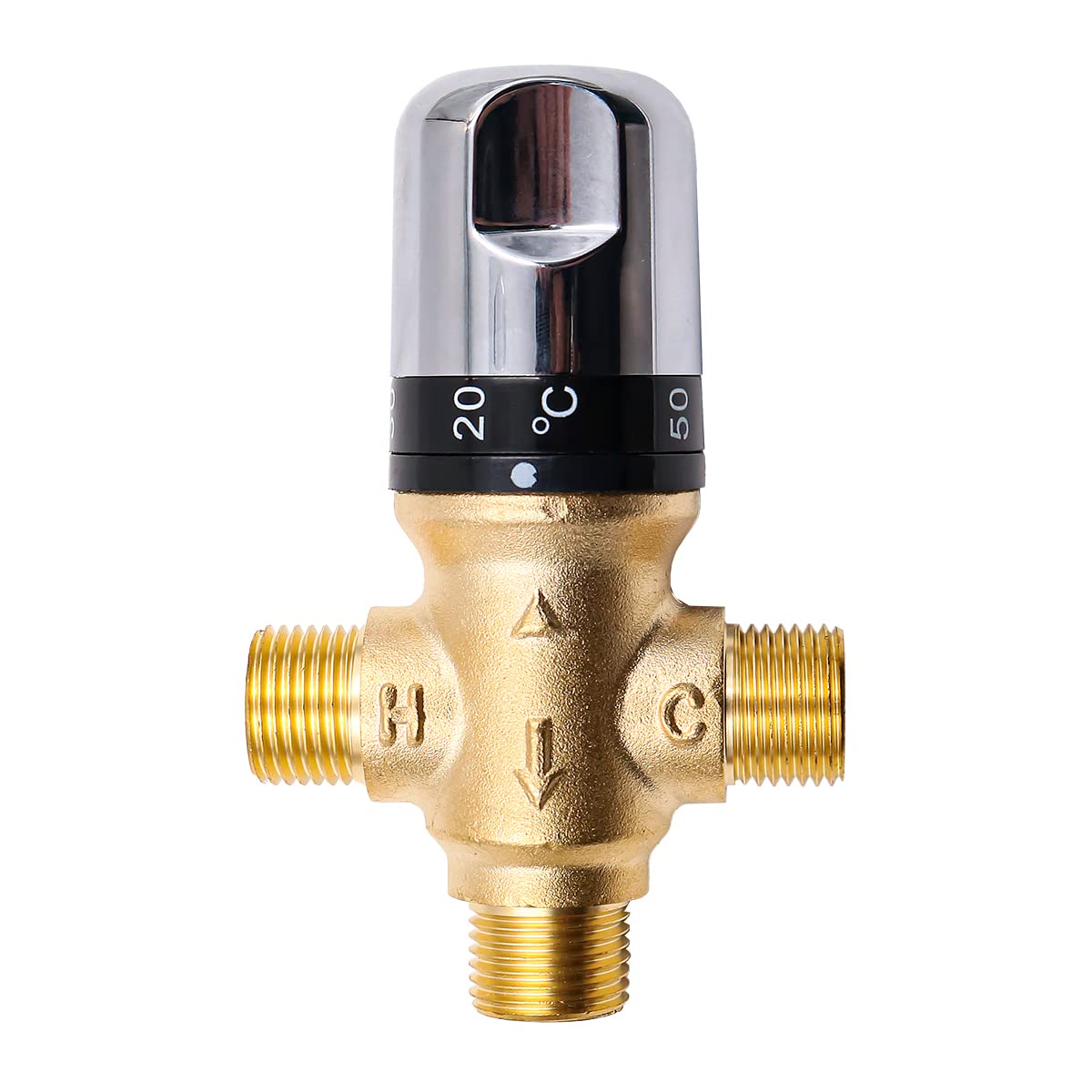 Réservoir d'eau Chaude Cartouche de Douche thermostatique Mitigeur Tuyau en Laiton Thermostat Robinet Contrôle de la température de l'eau Mitigeur