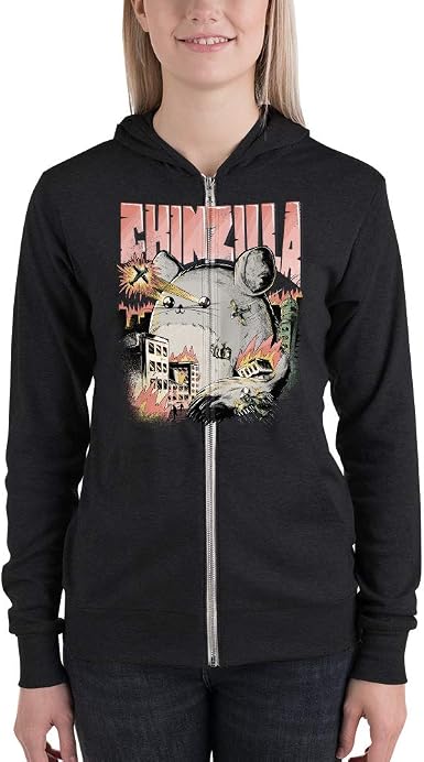 Jimbeels CHINZILLA | Felpa con Cappuccio con Cerniera | Divertente Mostro di  cincillà | Felpa Unisex con Cappuccio e Cerniera | cincillà | Maglione  Unisex con Cappuccio | Donne e Ragazze : Jimbeels: Amazon.it