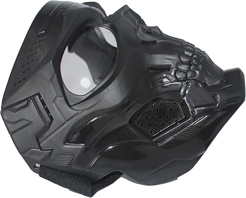 Miniatura 6 de Máscara de Airsoft de paintball máscara táctica de cara completa adecuada para ATV motocicleta ciclismo esquí Halloween juego CS cosplay máscara de