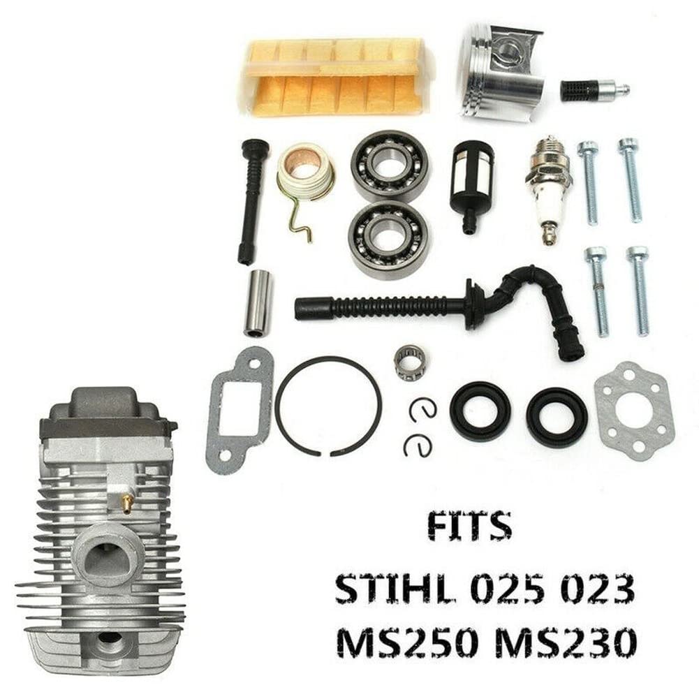 Kit de pistón de cilindro de 42,5 mm para STI-HL 025 MS250 MS250C Kit de pistón de cilindro de motosierra 11230201206