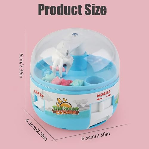 Miniatura 7 de Mini máquina de garra de juguetes en miniatura para agarrar dinosaurios máquina de agarre de cápsula para niños juguetes reutilizables para niños