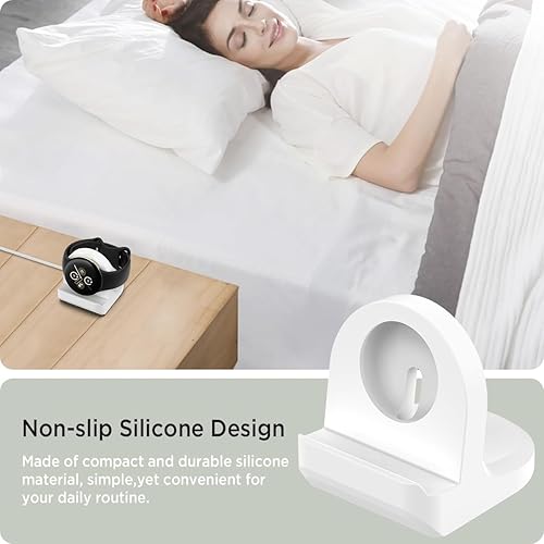 Miniatura 4 de Miimall Soporte de carga compatible con Google Pixel Watch 2, estación de carga de silicona antideslizante para Pixel Watch 2, soporte de base de