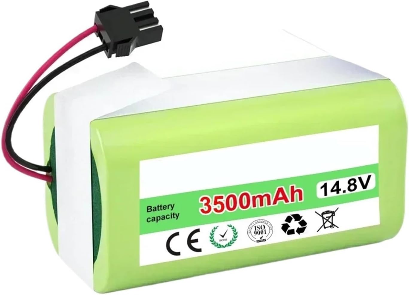 14.8V/14.4V 3500mAh Li-ion Battery, Compatible For Shark, ION Robot RV700 RV720 RV750 RV755 Others RoboVac 11 15T 25C 30 30C 35C MAX,Compatible For Lefant，Robotic Vacuum Cleaner.(3200mAh)