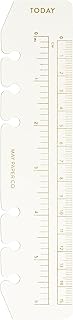 MAY PAPER CO. Personal Today Page Marker Planner Ruler for Personal Filofax, LV MM agenda 6 ringed agendas (Gold Foil)