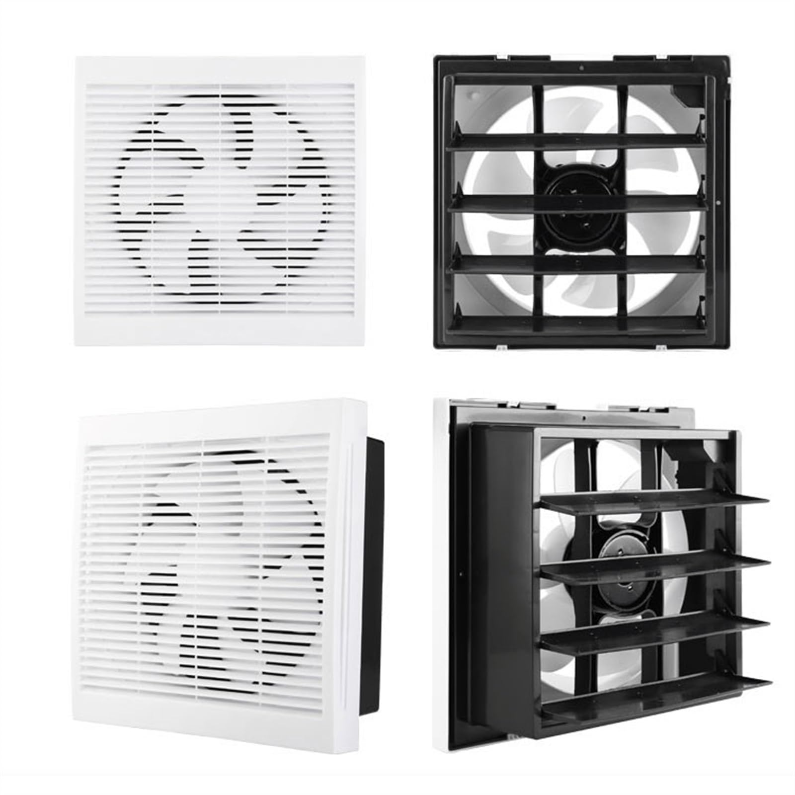 Ventilación Extractor 8 pulgadas 43 dB 360 m3/h Baño Inodoro Garaje Ventana