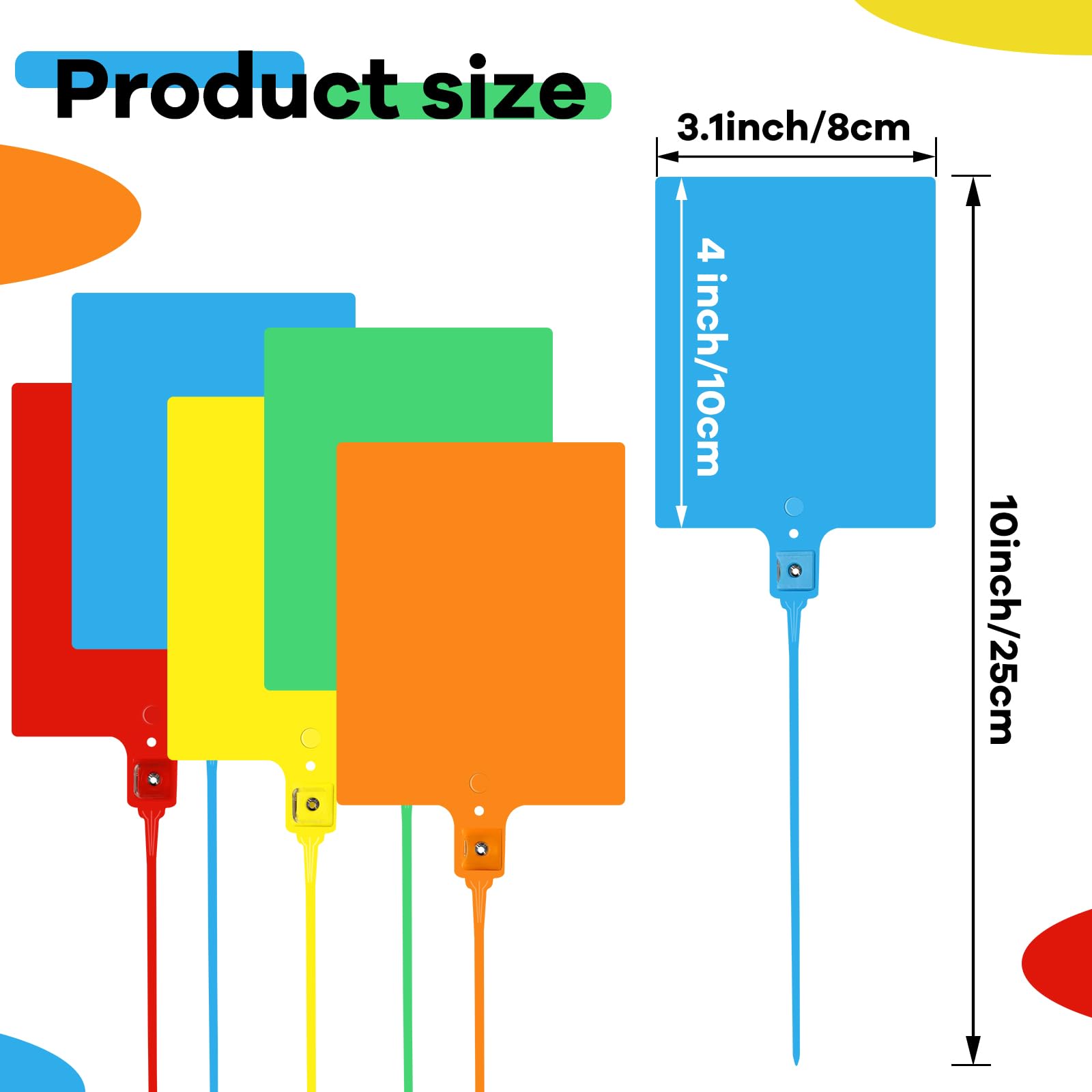 Amazon.com : SBYURE 100 PCS Plastic Tags Shipping Tags Large