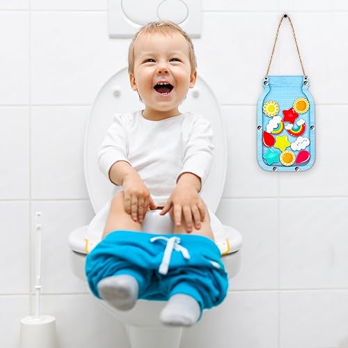 Miniatura 5 de Treela Tarro de recompensa arcoíris para niños, tabla de recompensas para niños pequeños, tarro de masón para niños y niñas, tabla de comportamiento