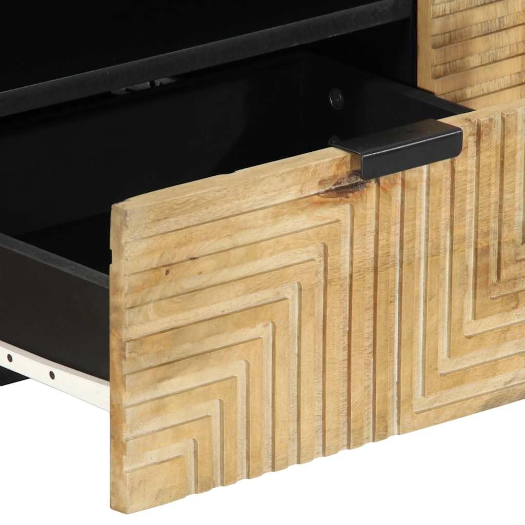 vidaXL Szafka RTV Brązowa 105x33x46 cm Drewno lite Mango