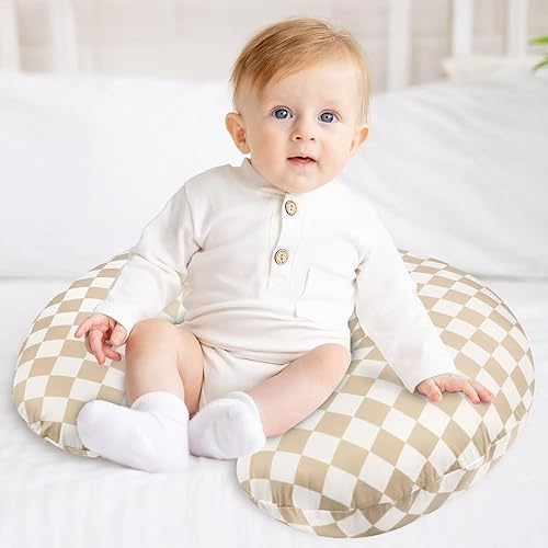 Miniatura 4 de Almohada y posicionador de lactancia, lactancia materna, alimentación con biberón, soporte para sentarse al bebé con funda extraíble ultra suave