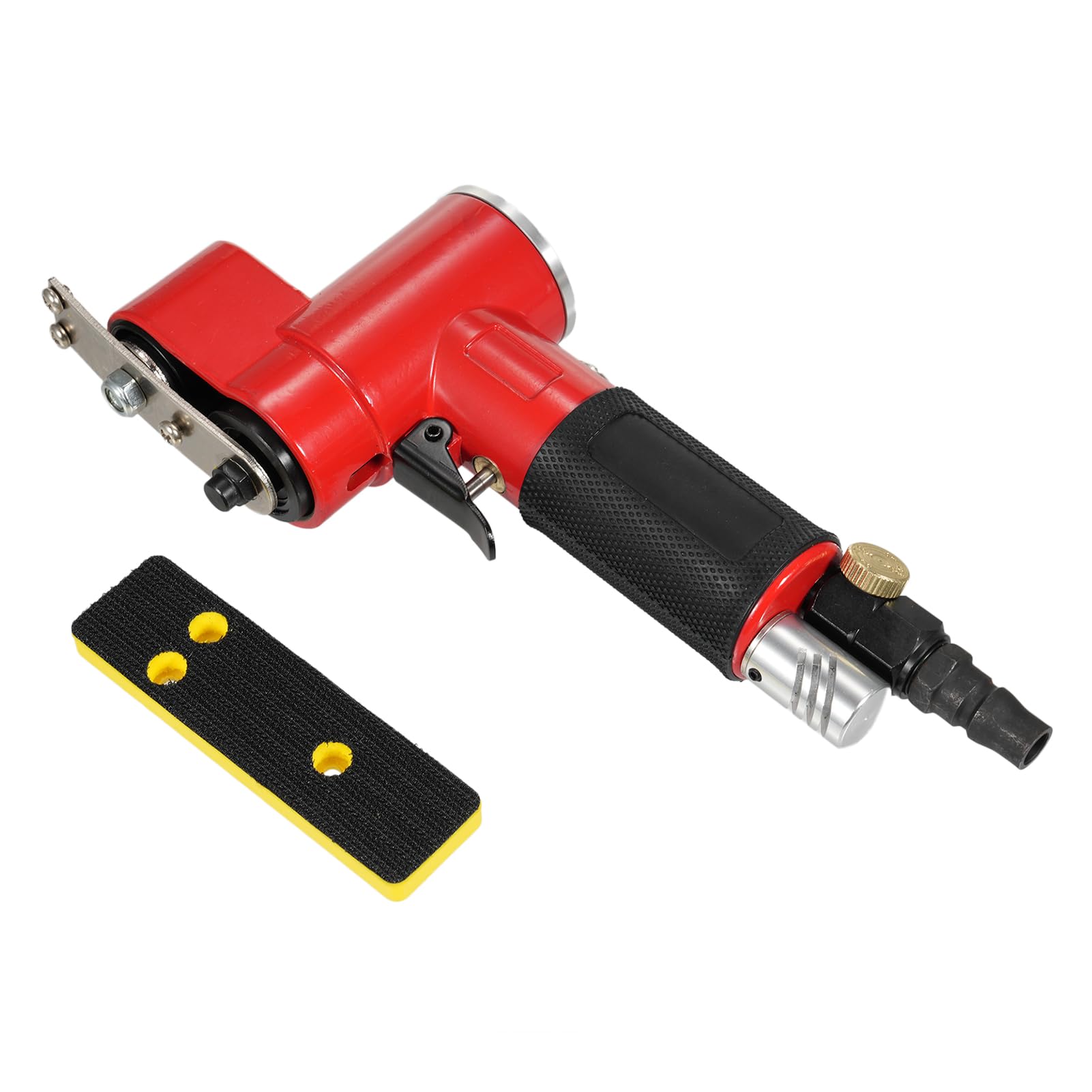 YC2622 Lijadora Neumática Recta, Máquina Pulidora Neumática de Vaivén para Muebles Madera Superficies Metálicas, con 1 Almohadilla Lijadora (YC2622)