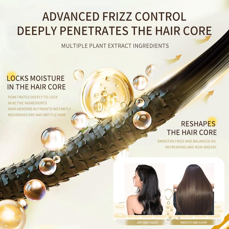 2 Boxes Fragrance Hair Oil 50ml – Lightweight, non-greasy serum with olive, sunflower, and macadamia oils.