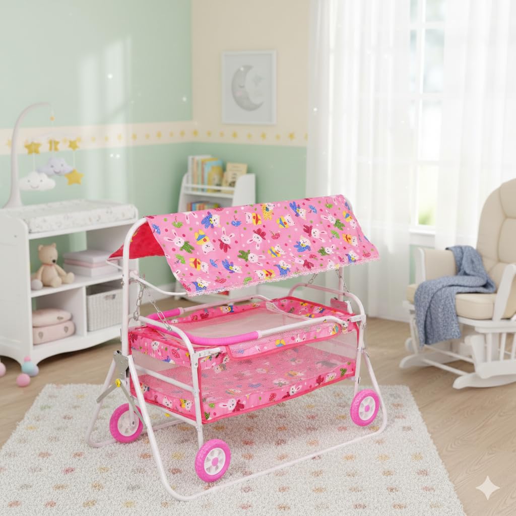 Buy AVANI METROBUZZ Baby Cradle with Swing and Mosquito Net, Metal
