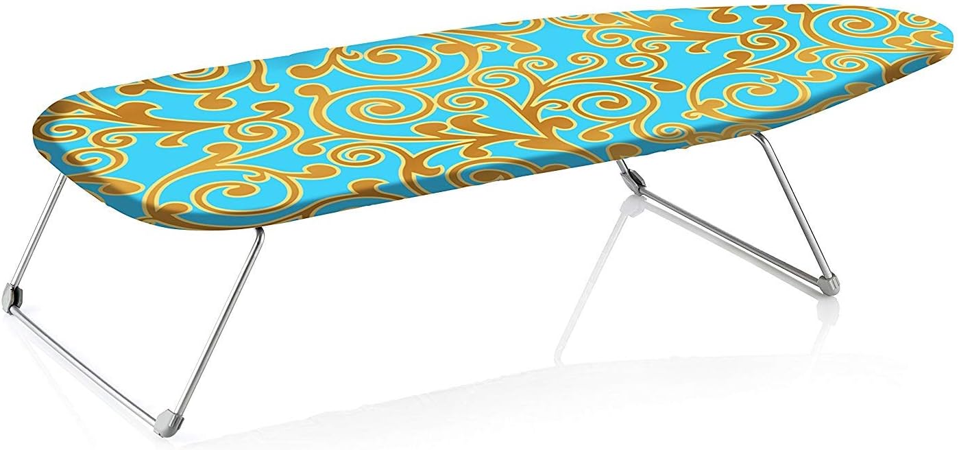 Perilla Mini Portable Table Top Ironing Board with Folding Legs, 12 by 30"
