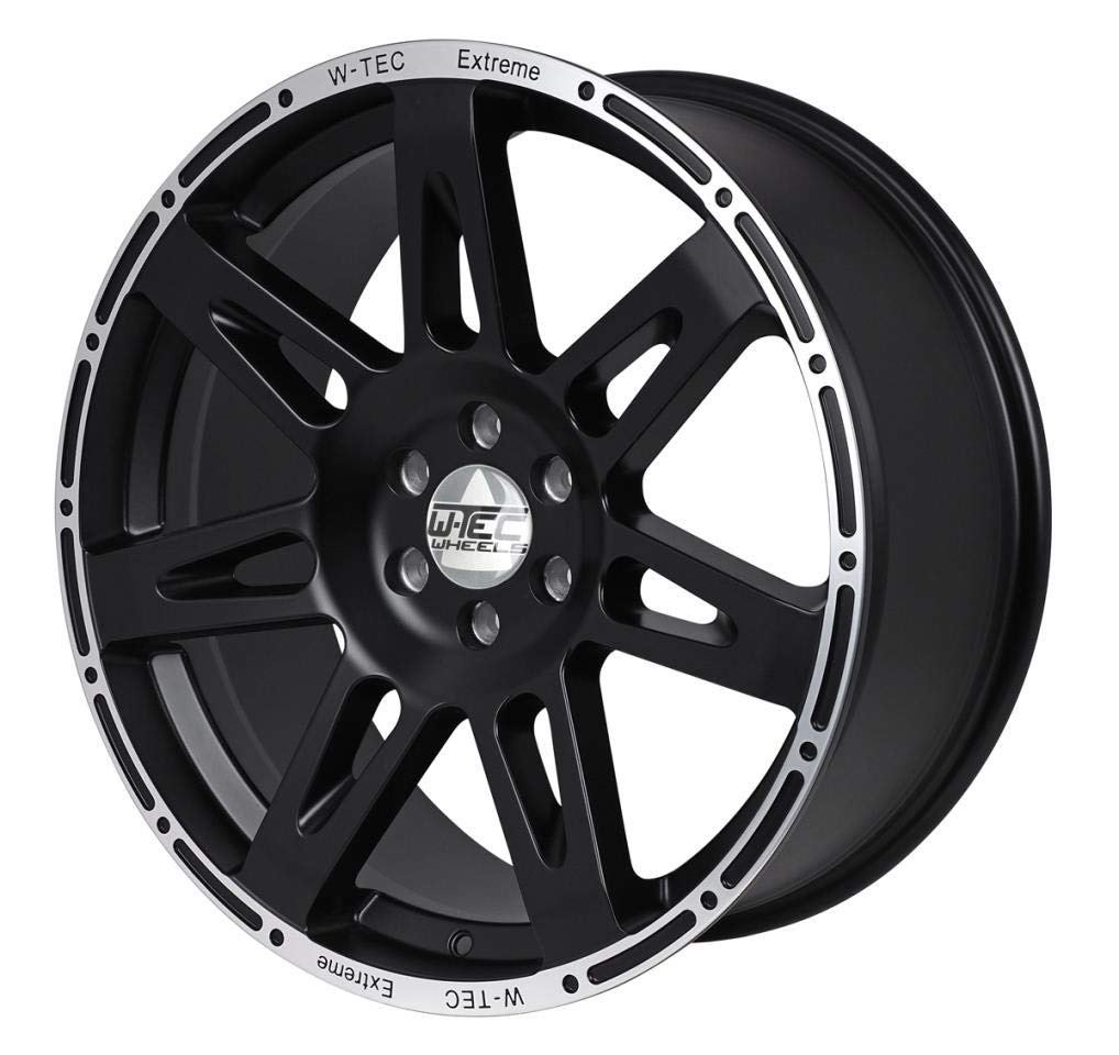 Cerchio in Lega 4X W-Tec Extreme 8,5x20 ET+40, Nero-Argento, Compatibile con Ford Ranger (dal 2023)