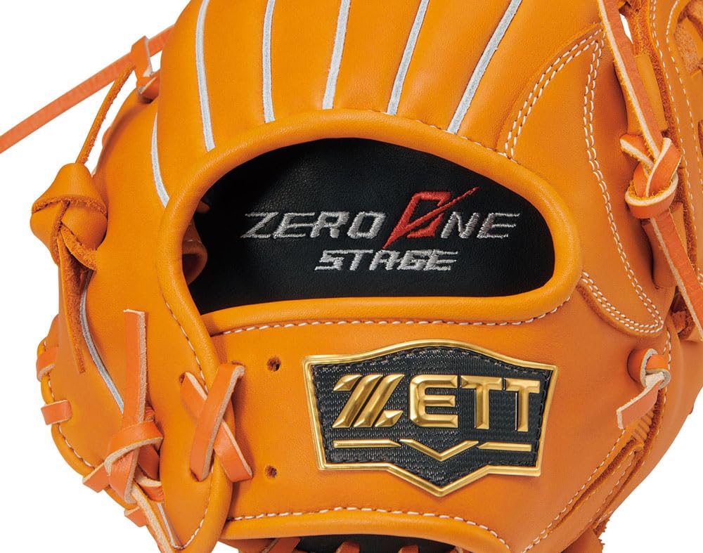 ZETT 野球グローブ 黒とオレンジ Amazon | ゼット(ZETT) 少年野球 グラブ (グローブ) ゼロワンステージ