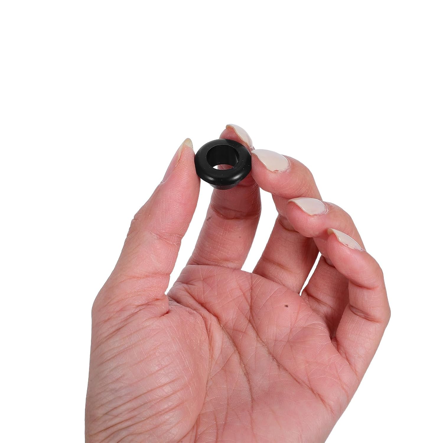 200pcs Black Round Rubber Cable Grommets for Wiring Cable Protection