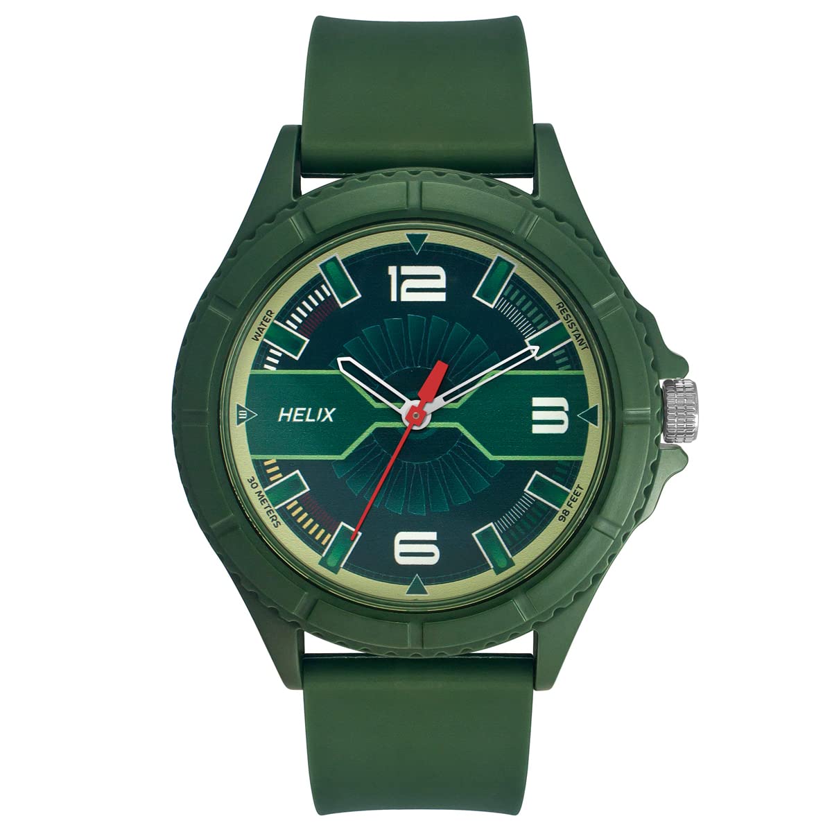 Helix Analog Green Dial Mens Watch - TW033HG18 (B0BQY6N8LT) Amazon Price History, Amazon Price Tracker