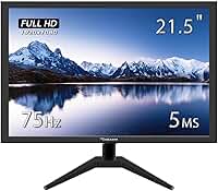 Monitor LED 21.5" Full HD 75Hz - Tela para PC com 5ms, HDMI/VGA, Modo Leitura, Contraste 1000:1 e Design Compacto para Home Office, Estudos e Uso Diário