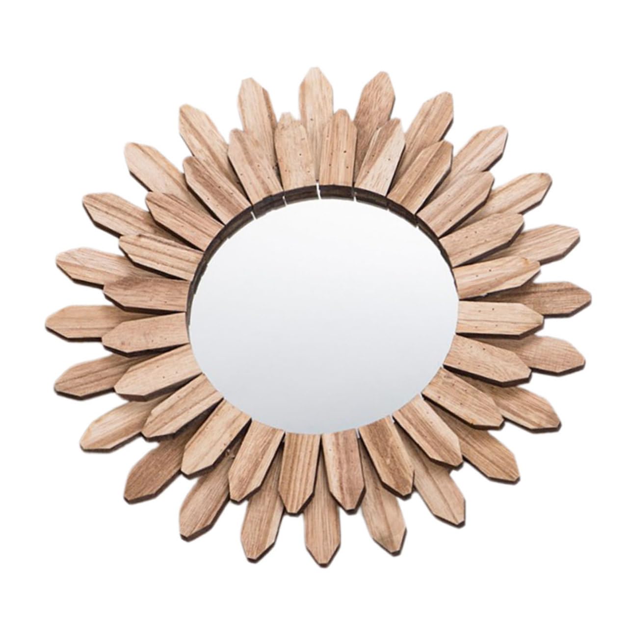 Miroir mural décoratif cadre en bois miroir suspendu design entrée