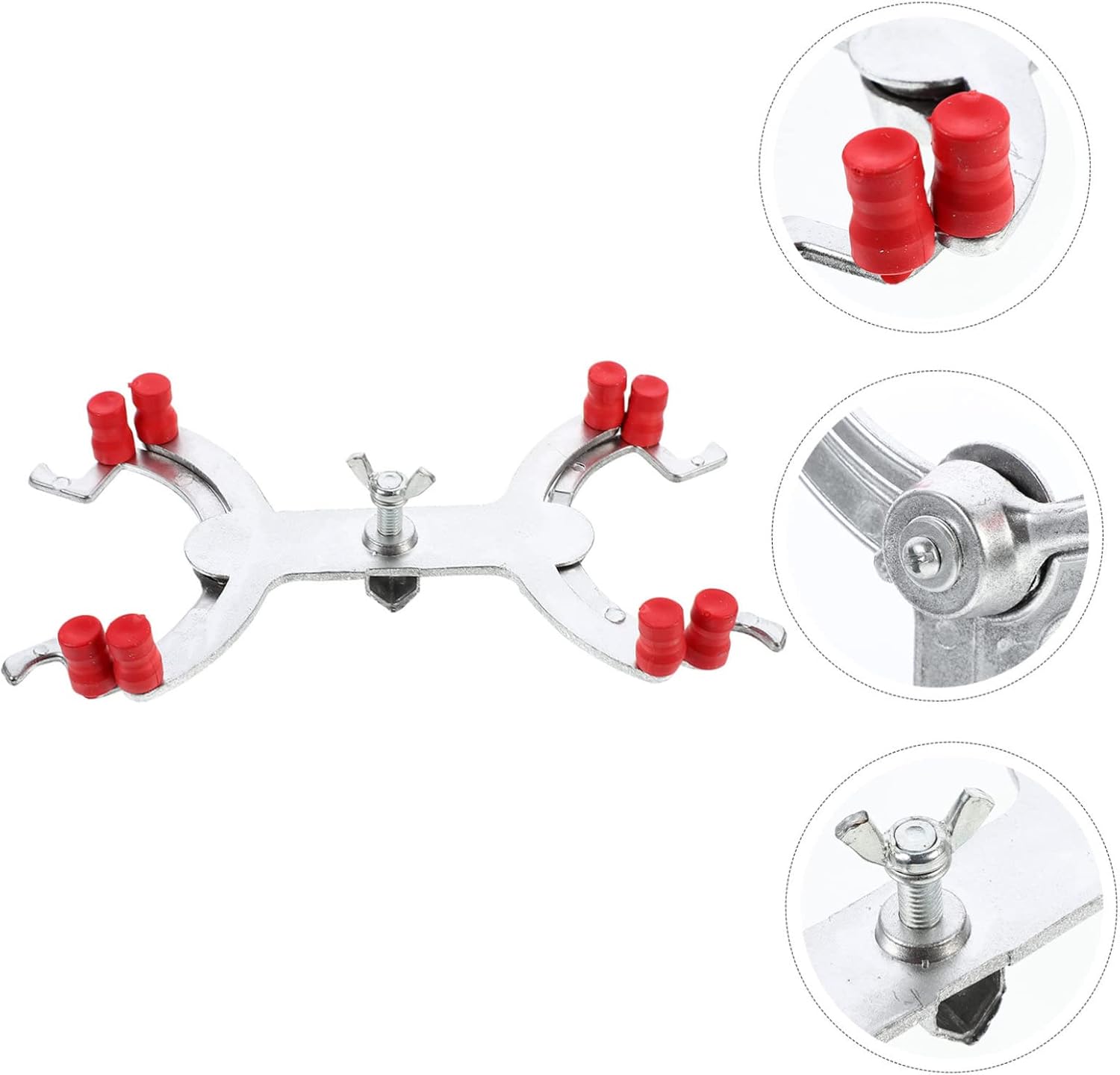 5pcs Laboratory Titration Clip Aluminum Double Buret Clamp for Secure Experiment Fixing Compatible Titration Table Classroom and Laboratory Use