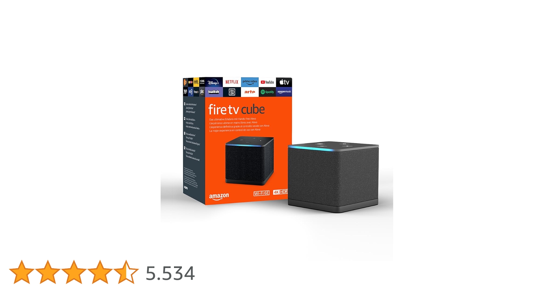 Fire TV Cube 4K HDR 黒 Amazon Fire TV Cube 4K (3.Gen.) (schwarz) - Alles für zuhause