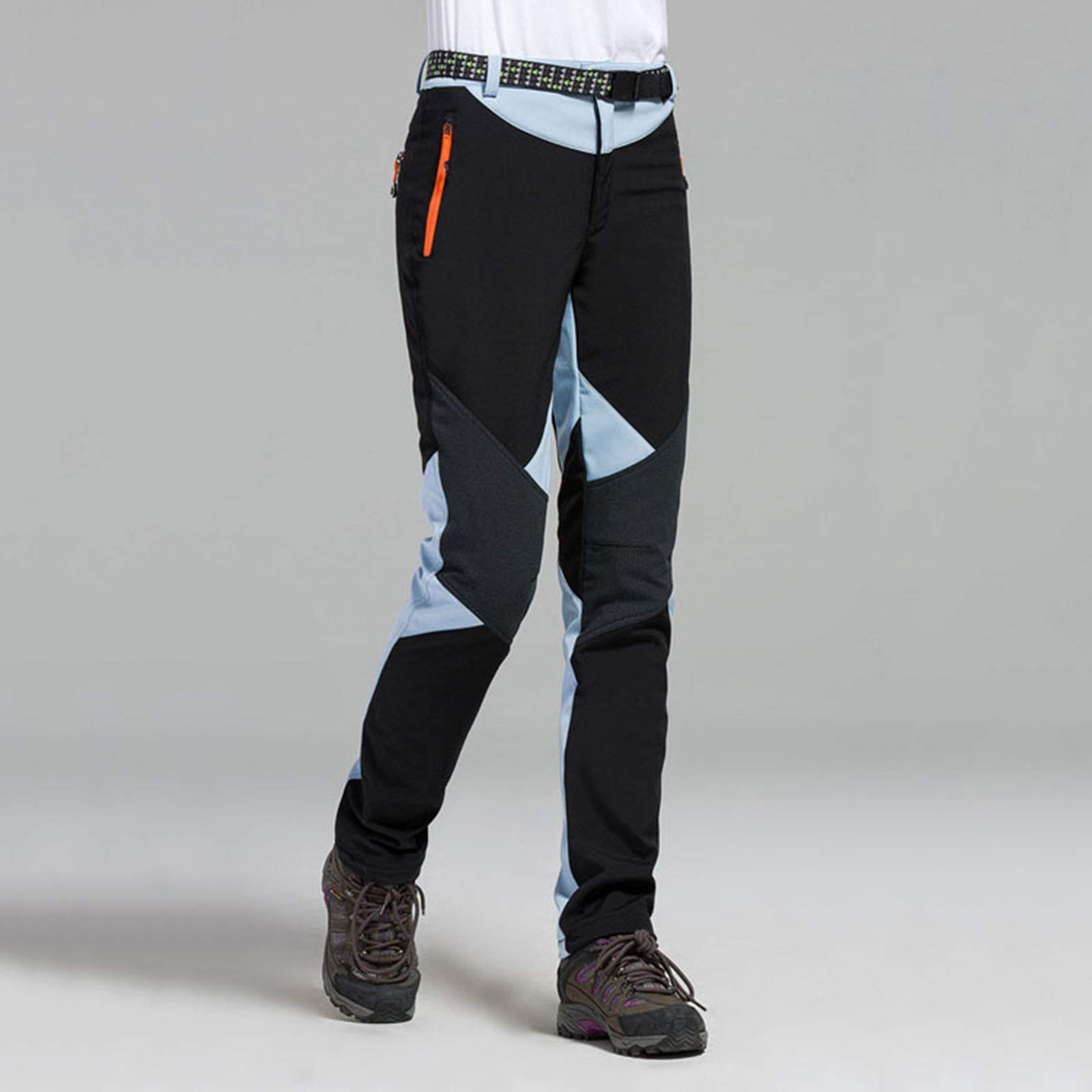 Pantalon de ski imperméable pour femme, pantalon de ski Softshell doublé en polaire thermique pour femme, pantalon d'hiver coupe-vent, chaud en softshell pour la randonnée, la neige, pantalon isolé