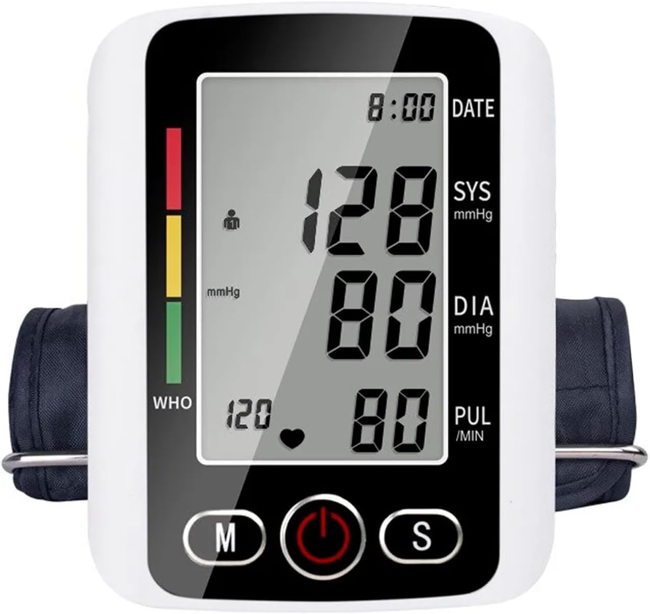 ACCUTRUST Blood Pressure Monitors for Home use with Cuff Arm,Automatic Blood Pressure Machine Upper Arm for 2 Users BP Machine White