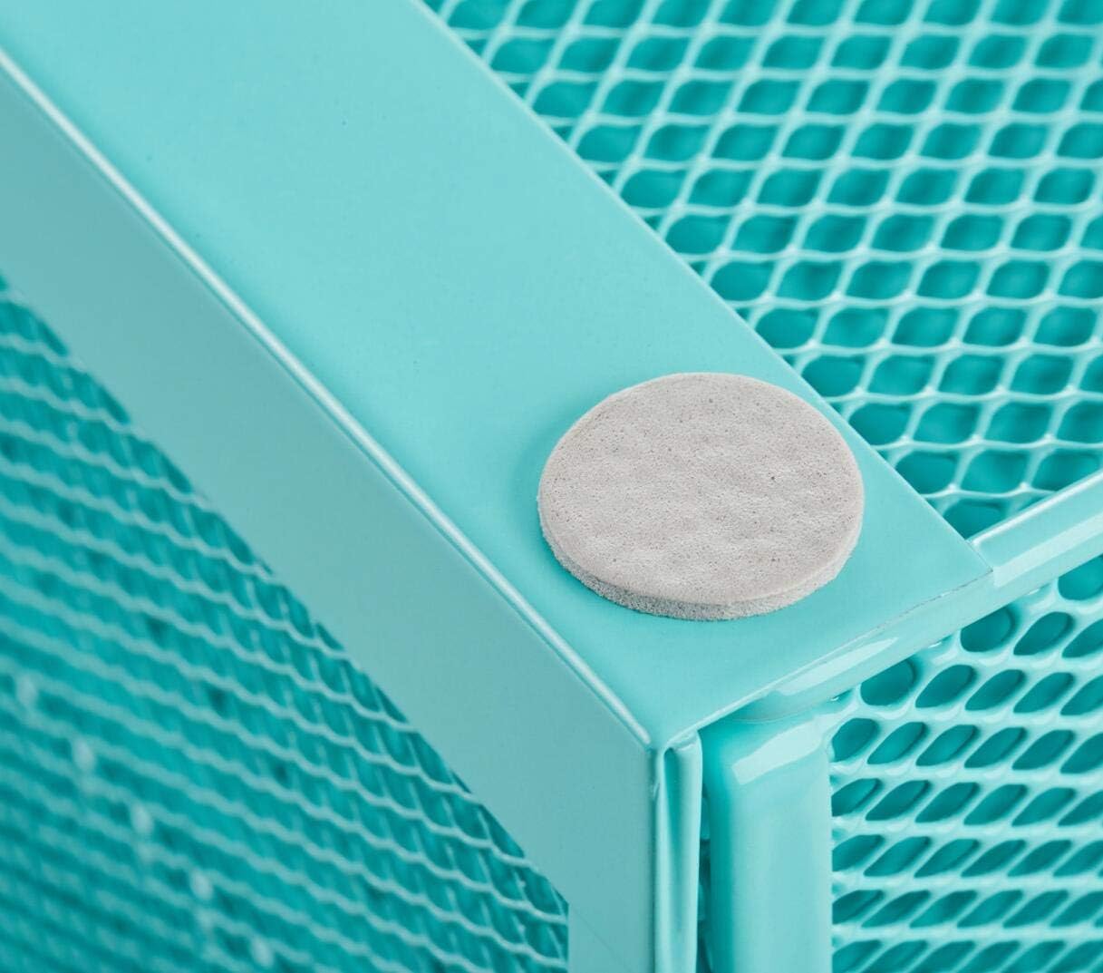 Annova Desk Organizer Wire Mesh 3 Tier Sliding Drawers Paper Sorter/Multifunctional/Premium Solid Construction for Letters, Documents, Mail, Files, Paper, Kids' Art Supplies (Turquoise)