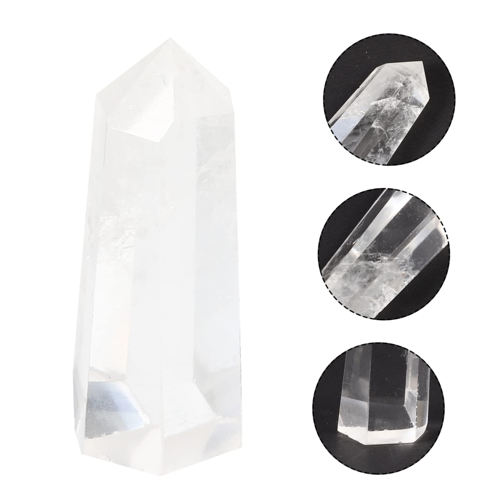 Amosfun 5st Natürlicher Weißer Kristall Sechs Pflanzen Schüssel Edelsteine Herzen Stern Panzer Luft Perlen Zubehör Für Aquarien Haustier Tischplatte Leuchtende Steine Felsen