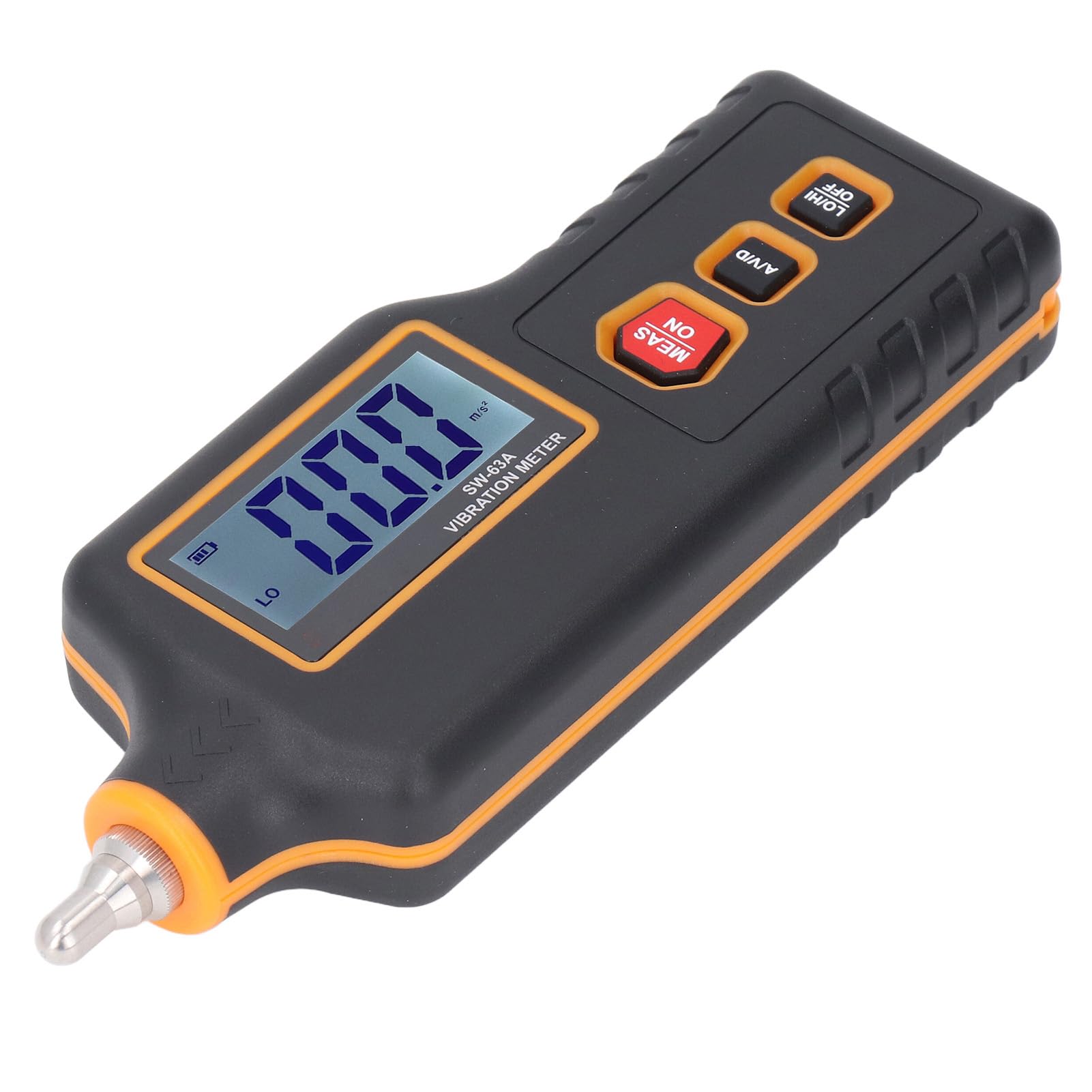 Tbest Vibromètre Numérique 3 Pouces, Mesure du Déplacement d'accélération avec Sondes Interchangeables, Fréquence 10 Hz-10 KHz pour la Maintenance des équipements Industriels