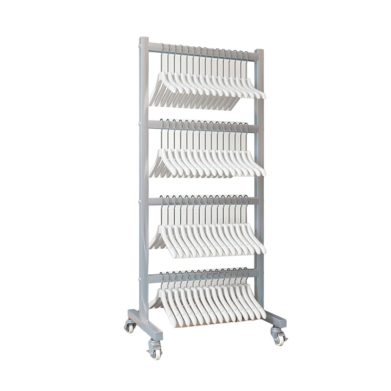 Organisateur de cintres de qualité supérieure : chariot métallique de magasin
