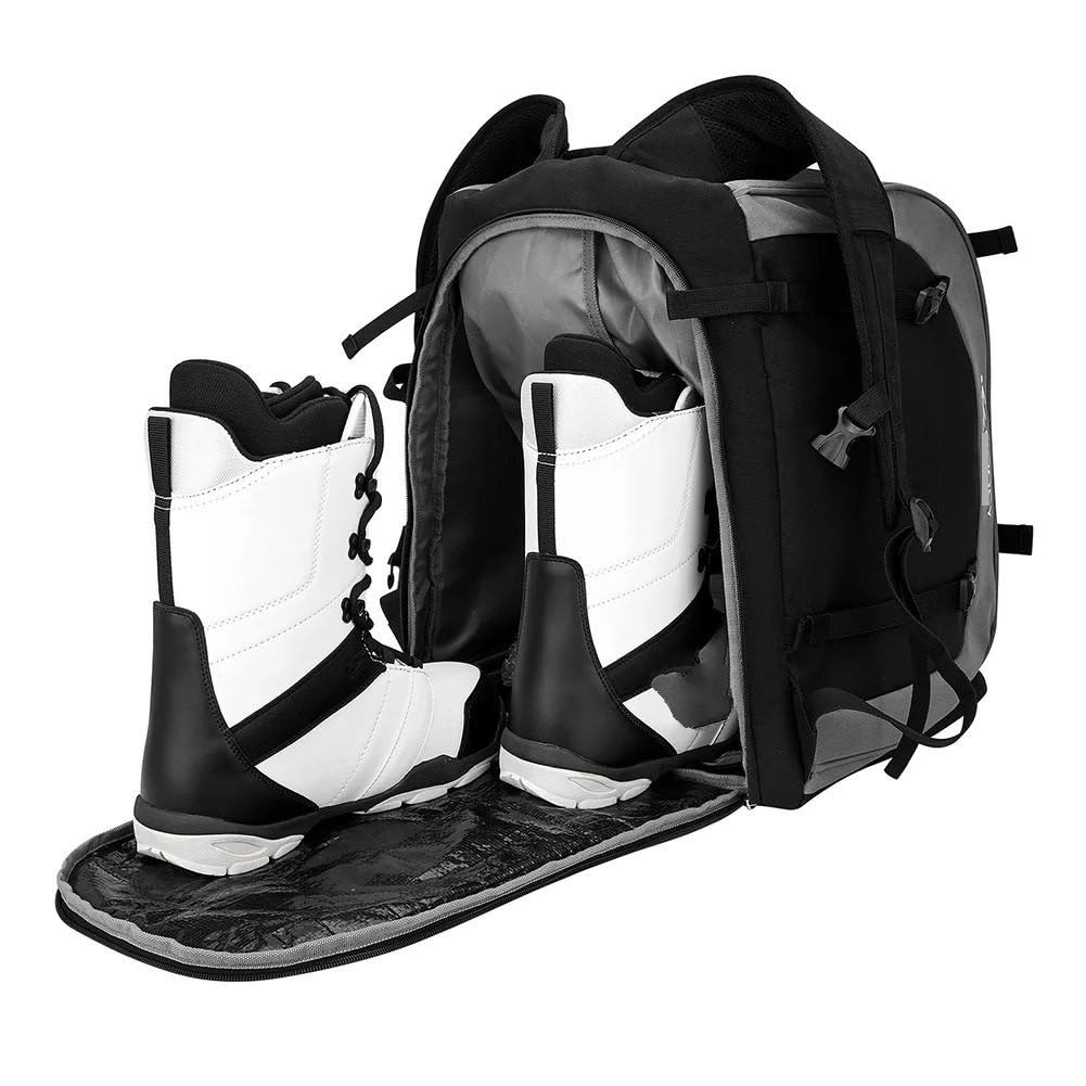 Torby na buty narciarskie Torba podróżna na buty narciarskie 65 l, duża pojemność, wodoodporna, snowboardowe, do przechowywania kasku i odzieży, kemping narty, plecak torba bagażowa