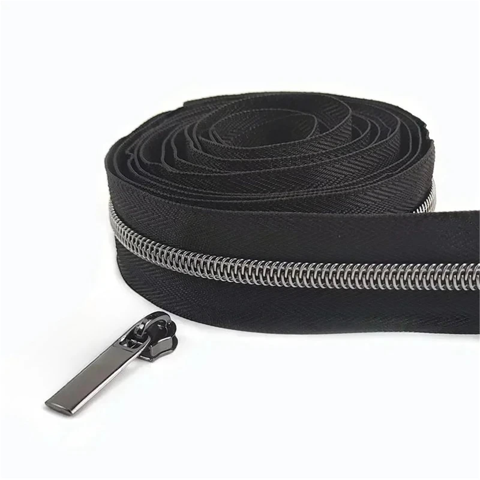 Two Way Zipper 2pc 2-10M 3# 5# Nylon Zippers Tape At Bag Backpack Zipper Slider Coat Jacket Zips Pulls Repair Kits DIY Sewing Accessories(Color 7,3.0Meters,No5)
