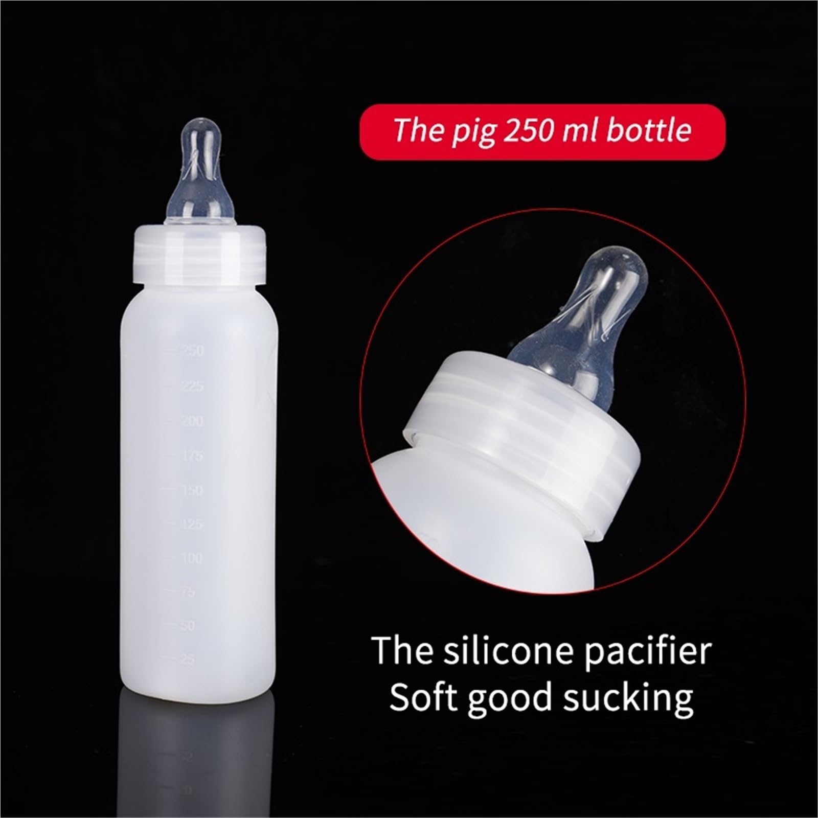 Butelka do karmienia jagniąt, Butelka do karmienia jagnięciny 250/500 ml Poidło smoczkowe dla owiec cieląt prosiąt zwierząt hodowlanych | 500ml Long nipple