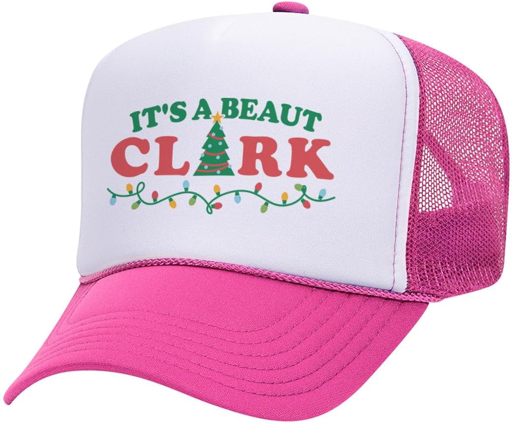 It's a Beaut Clark Foam Trucker Cap Adjustable Mesh Back Hat