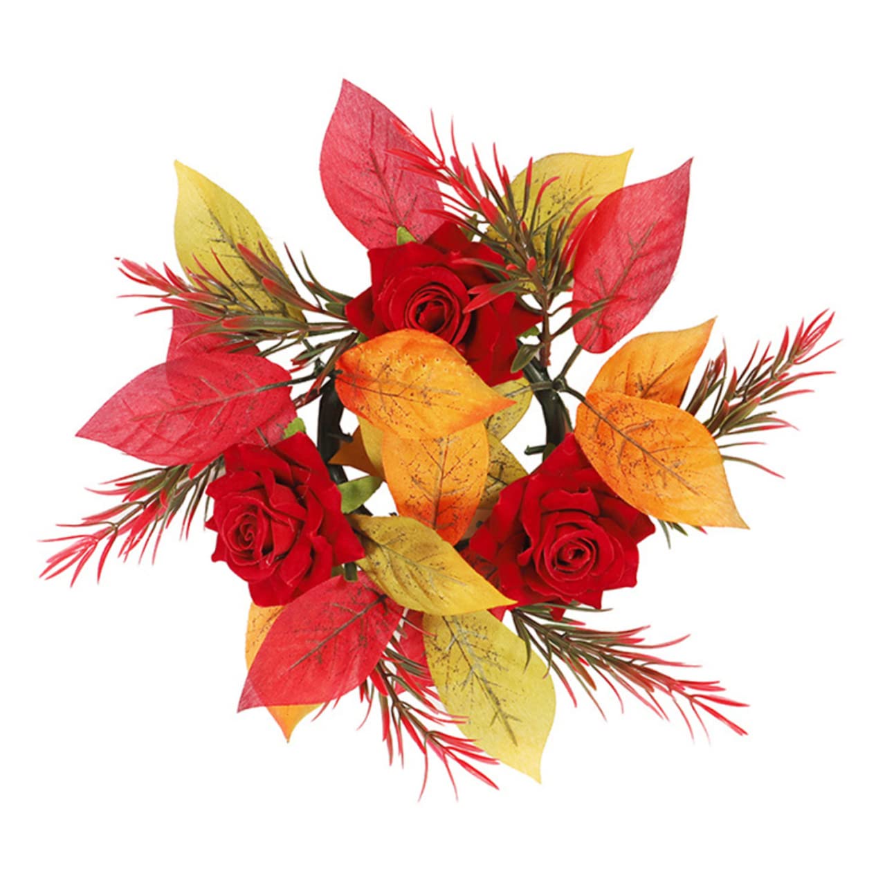 Cabilock 5 Piezas Guirnalda De Candelabro Guirnalda De Puerta Decoraciones De Guirnaldas De Fiesta De Hojas Verdes Guirnalda De Mesa Decoraciones Verdes Velas Verdes Flor De Seda