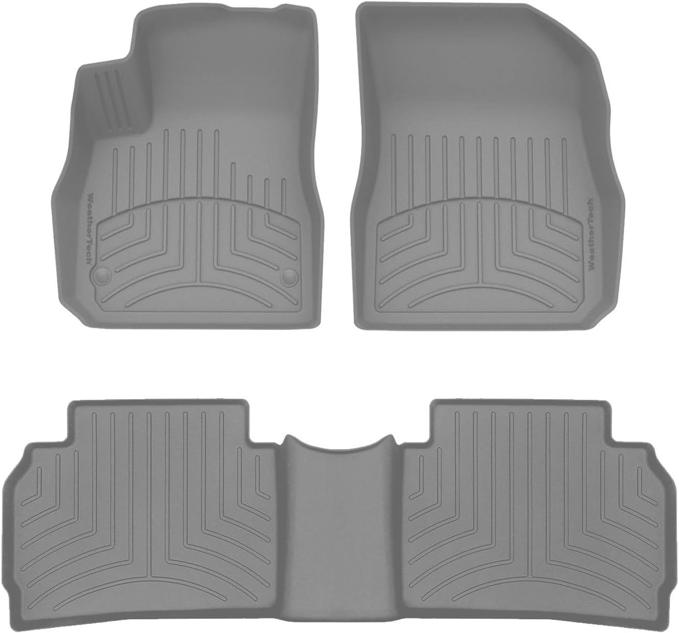 WeatherTech FloorLiner HP Custom Fit Floor Mats for Chevrolet Malibu 1st & 2nd Row (44903-1-2IM), Black