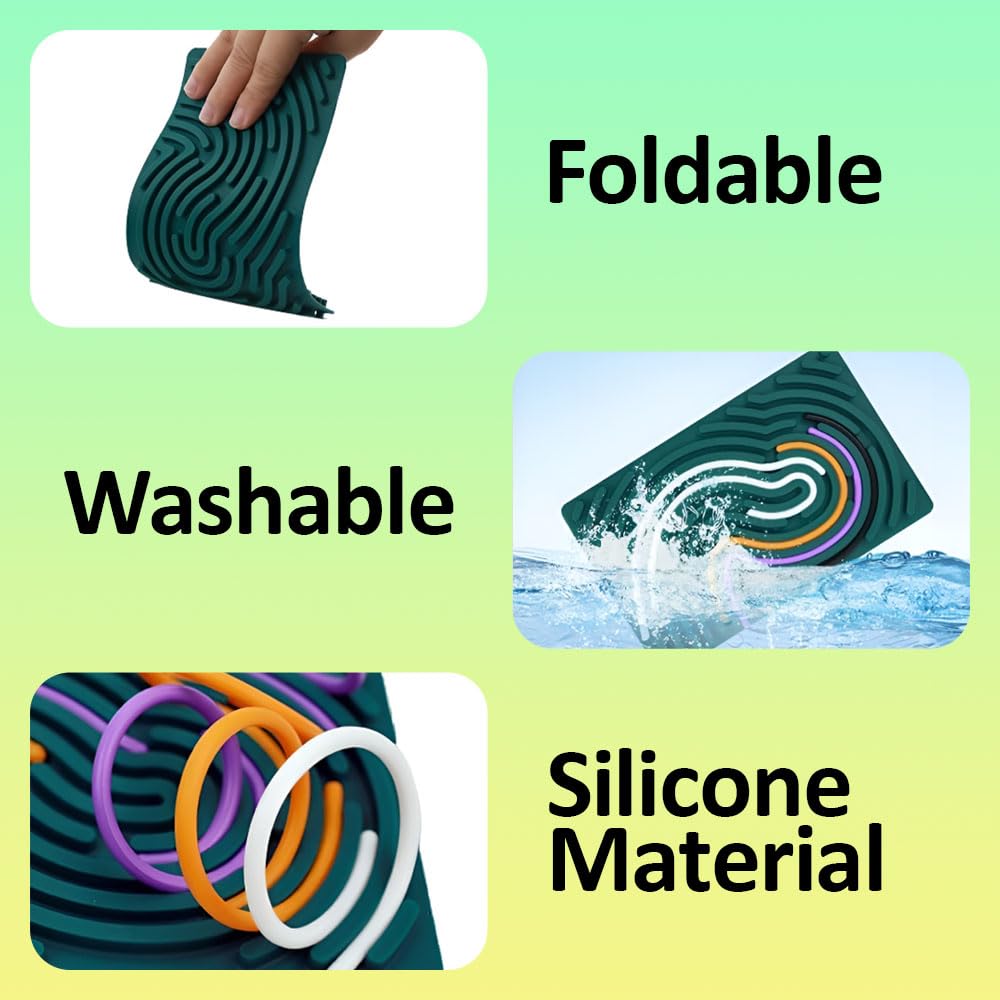 Sensory Activity Board for Adult Silicone Fidget Toys with 20 Strings - Image 4