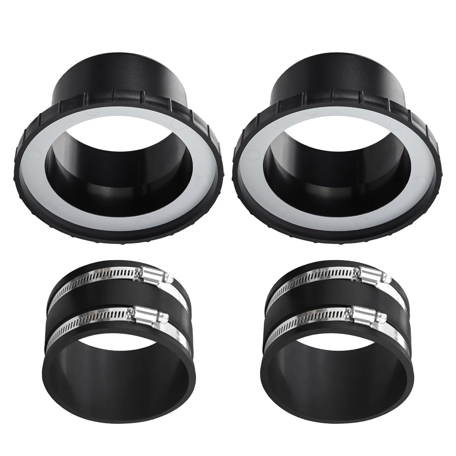 Osniyaw 4 Magnetic Abs Dust Hose Couplings, Effortless Setup For 4 Inch Vacuum Cleaners And Power Tools, Accessories For Dust Extraction In The Wood Workshop