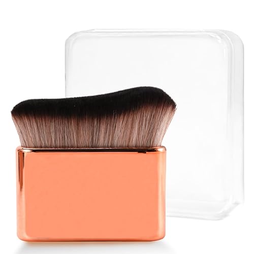 Brocha autobronceadora Kabuki para cuerpo, brocha de bronceado para protector solar, colorador, sombra, polvo, bronceador y base, brochas de