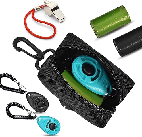 Miniatura 3 de Dispensador de bolsas de basura para perros, soporte para bolsas de excrementos de mascotas para perros, dispensadores de bolsas de basura de tela