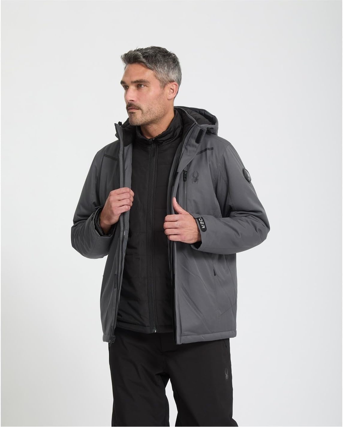 Spyder mens 3-in-1 Snow Ski System Jacket - Image 4