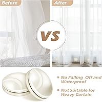 Vista 7 de Jetec Juego de 6 juegos de 16 pesas para cortina de ducha, pesas magnéticas cubiertas de plástico, imanes de ducha para forro que evitan que se