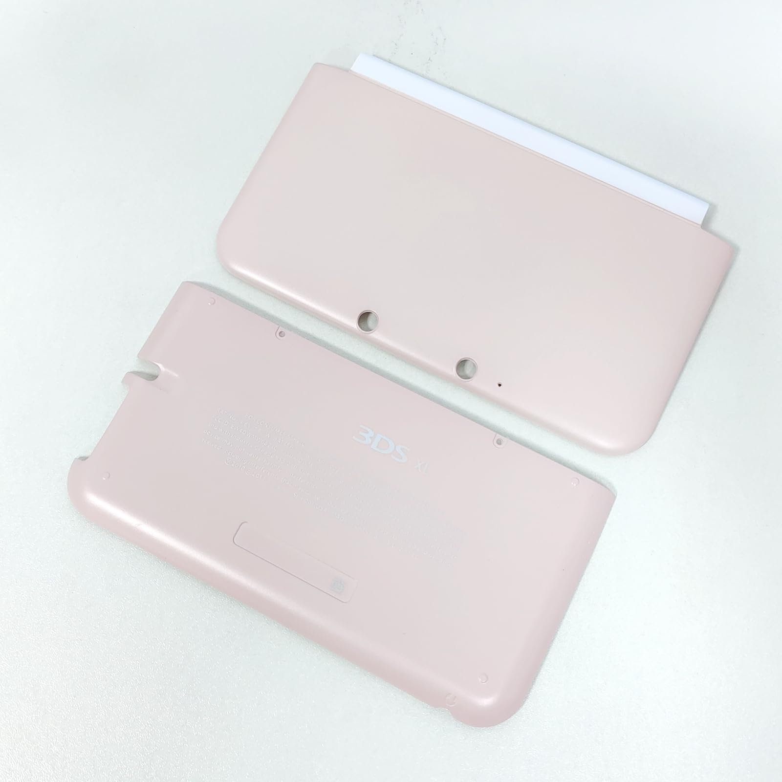 Coque Avant et Arrière Boîtier de Remplacement pour Nintendo 3DS XL Console, Couvercle de Plaque Supérieure/Inférieure Faceplate DIY A/E Accessoires pour 3DSXL (Rose)