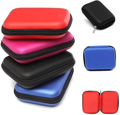 Miniatura 3 de Estuche de transporte duro, bolsa de disco duro de 2.5 pulgadas, disco duro externo USB, funda de transporte para disco duro SSD HDD Rosa