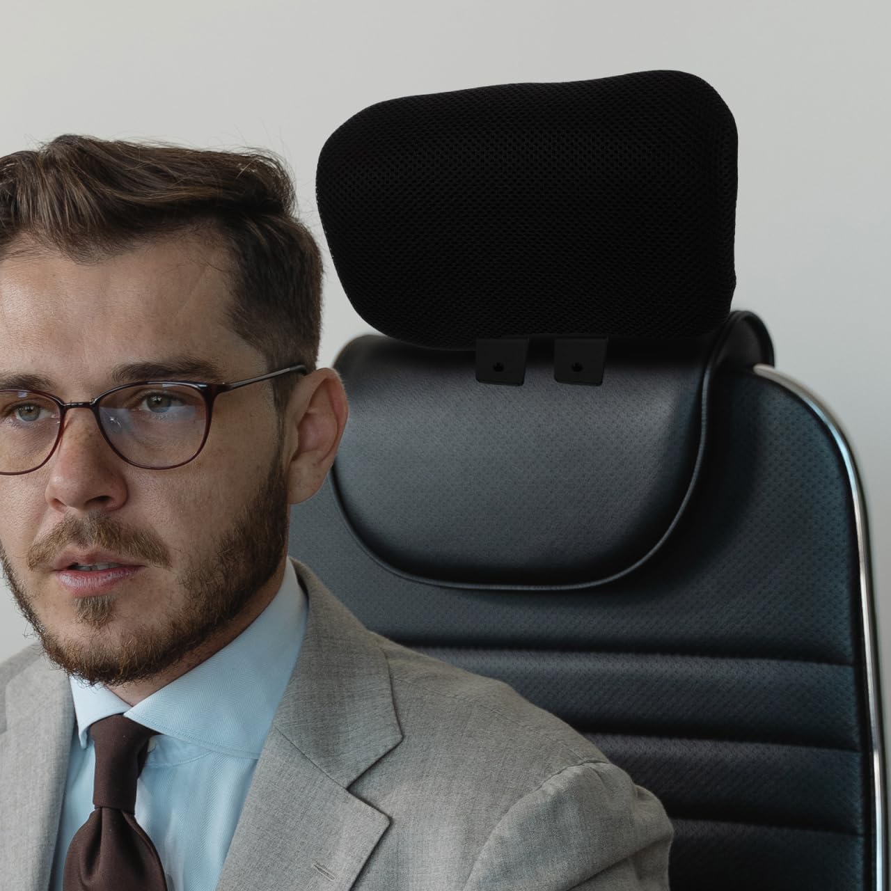 Cabilock Adjustable Office Chair Headrest Attachment Neck Support with Breathable Mesh Attachable Computer Chair Head Pillow for Office Desk and Home 10.62 x 6.29 x 1.18in，Clip-on Design