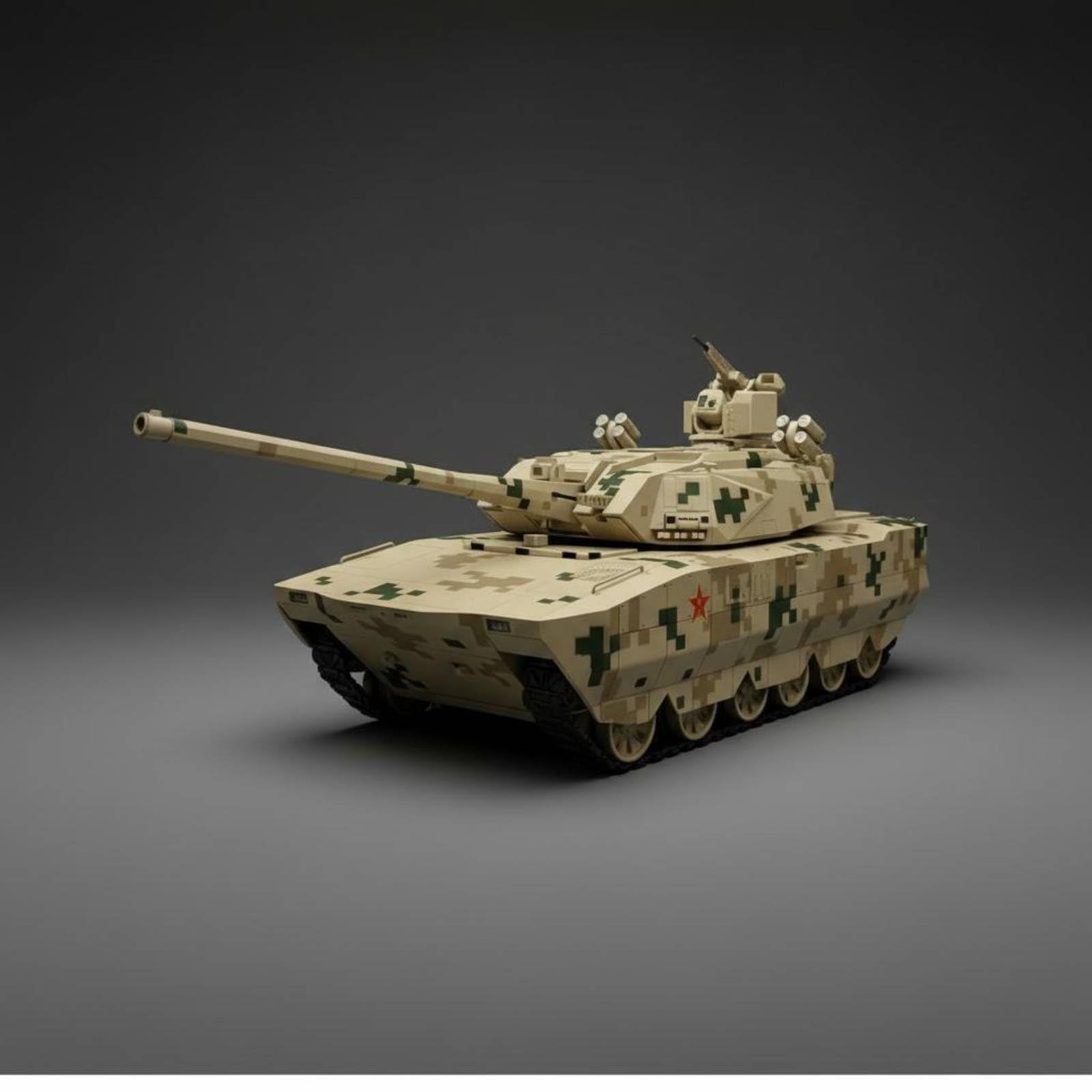 harayaa Maquette de Char Militaire Armored Vehicle-100 Réplique Modèle de Char Véhicule Blindé Miniature de Collection en, Char De Combat Principal Type 1 28100 avec Socle