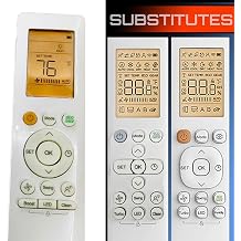 Replacement Air Conditioner Remote for Senville Aura and More Models Fahrenheit Display + Backlit