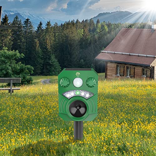 Careland 2 Pcs Solar Deer Repellent Outdoor Animal Cat Repellent Device Repel Cats Dogs Deers Raccoon Skunk Waterproof #TOP3