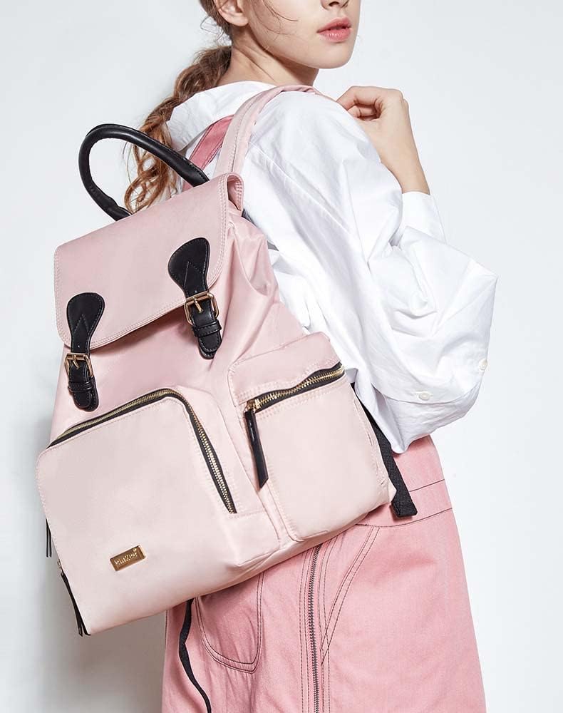 Quality Diaper Bag Backpack - Multi-Function Travel Backpack with Stroller Strap - Large Capacity, Stylish & Lightweight - Baby Nappy Bag for Baby Girl & Boy (Pink)